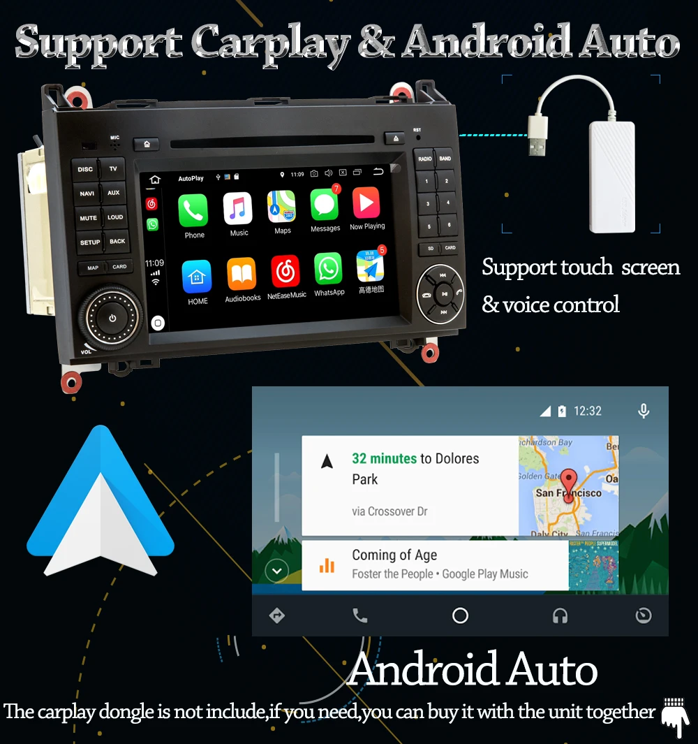 Best Octa Core Android 8.0 Car DVD Player for Mercedes Benz A B Class W169 W245 B200 W639 W906 Car With 4GB RAM 32GB ROM Radio GPS 15