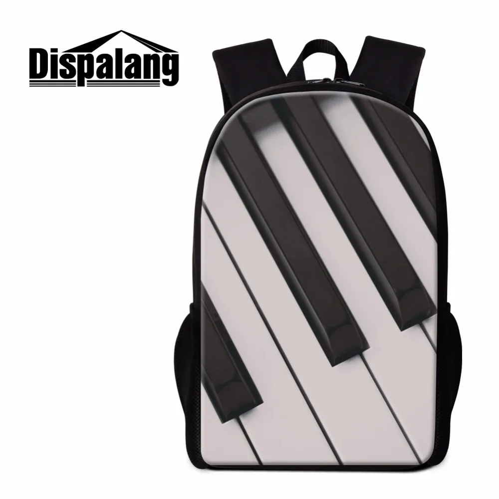 

Dispalang Piano 3D Print School Backpack Musical Notes Bookbags for Children Trendy Bagpack Girls Rucksacks Teens Art Mochilas