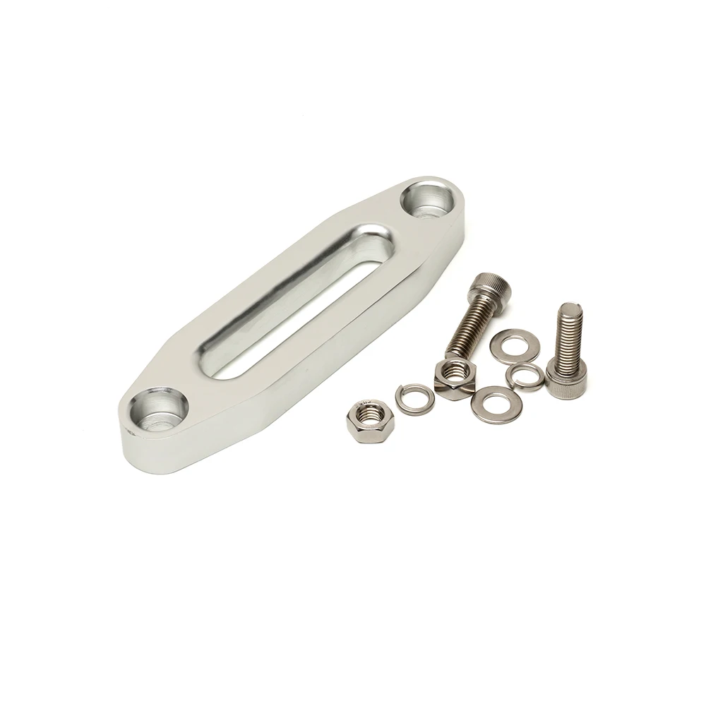 Hot Sale Sliver For 5600.3096 MAGNA Polished Aluminum Universal ATV/UTV Hawse Fairlead Synthetic Rope with screws Jeep | Автомобили и