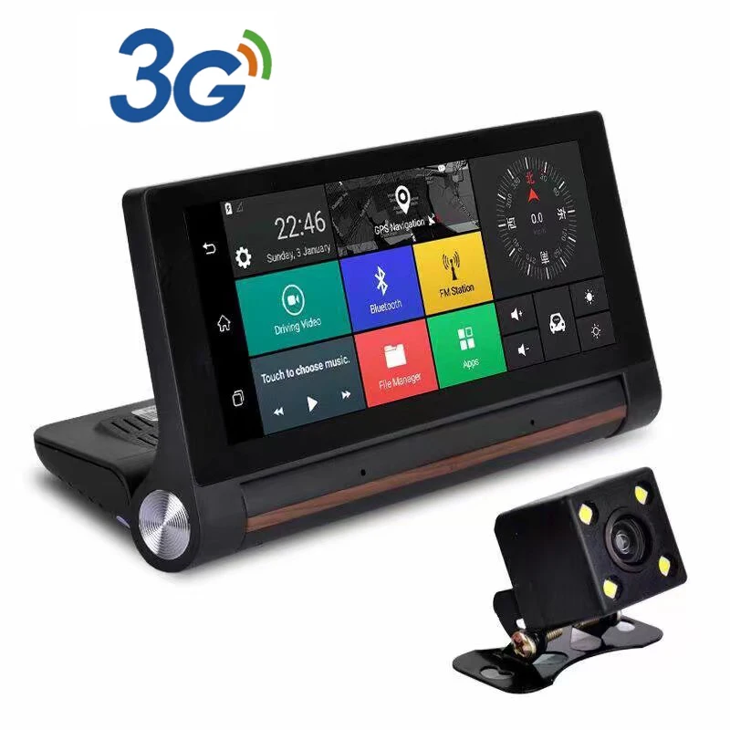

6.86" Touch Car DVR 3G Android Full HD 1080P Video Camera Recorder GPS Navigation Bluetooth Handfree automovi Dashcam