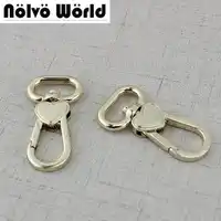 30pcs High quality 21mm Heart purse adjusted strap rigger snap hook clasp metal clip swivel dog leash hardware diy