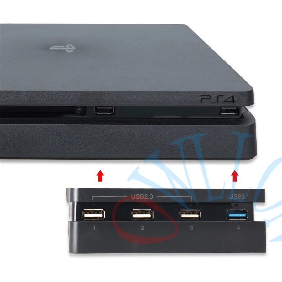 PS4 Slim usb хаб 4 в 1 высокоскоростной адаптер порт USB 3 0 + порта 2 для Sony PlayStation