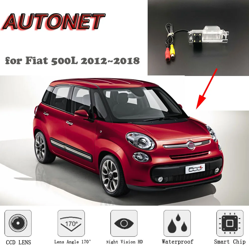 Kamera cofania AUTONET HD Night Vision dla fiata 500L 2012 ~ 2018/CCD/RCA Standard/kamera parkowania Kamera cofania AUTONET HD Night Vision dla fiata 500L 2012 ~ 2018/CCD/RCA Standard/kamera parkowania