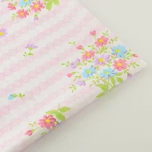 Новости розовый цветок Дизайн хлопок Ткань твил ткани Костюмы кукла Текстиль для дома quiting лоскутное Скрапбукинг Вышивание