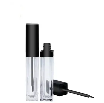 

6ml Clear Liquid Eyeliner Refillable Bottle, DIY Square Eyeliner Tube, Empty Liquid Eyeliner Growth Container SN1688