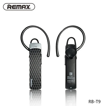 Remax T9 Bluetooth гарнитура Беспроводной наушники Поддержка китайский французский английский, испанский спортивные наушники fone de ouvido bluetooth - Цвет: black no package