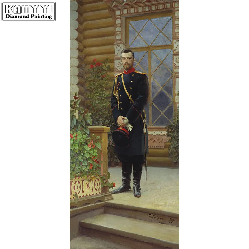 

Full Square Drill 5D DIY Diamond Painting portrait of Nicholas 3D Embroidery Cross Stitch Mosaic Home Decoration ZX