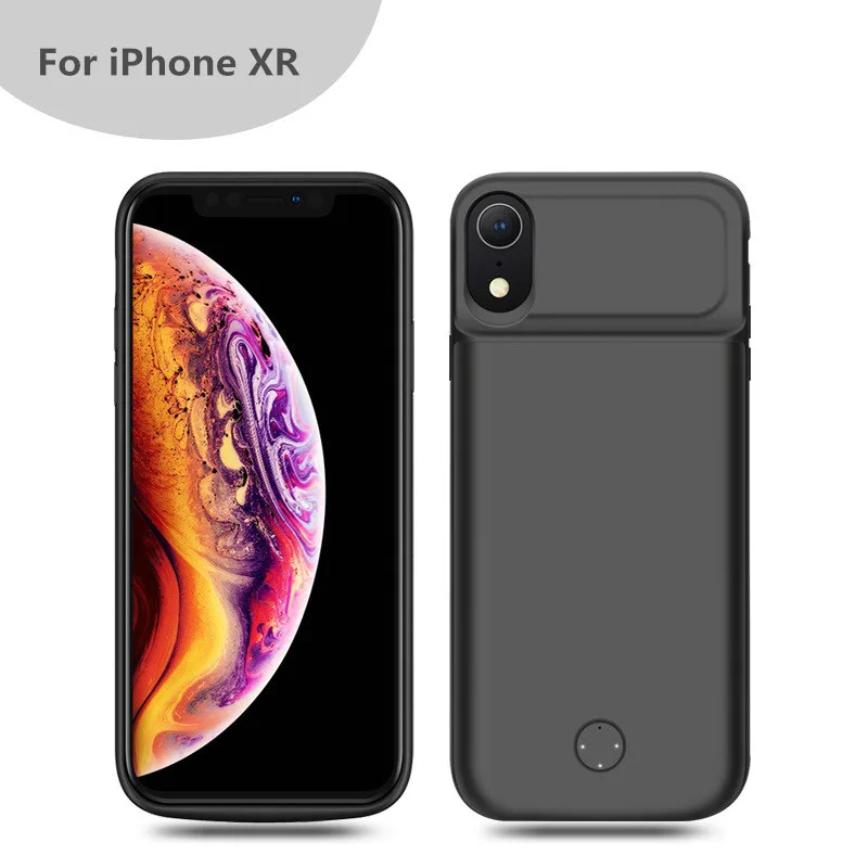 Чехол с внешним аккумулятором для iPhone XR чехол XS Max дополнительным зарядным