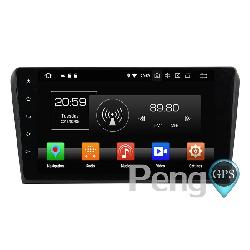 Clearance 2 Din Android 8.0 Car CD DVD Player 8Core GPS Navigation for Mazda 3 2003-2009 Stereo 1080P HD Screen Autoradio Headunit FM 1
