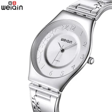 Weiqin ulti flor delgada dial moda reloj de pulsera de mujer de marca de lujo vestido de reloj de cuarzo horas reloj de pulsera relogio feminino 2017