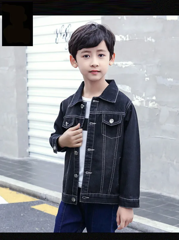 Коллекция курток для мальчиков; модная детская верхняя одежда; пальто; Повседневная джинсовая куртка с длинными рукавами для мальчиков - Цвет: Model 6