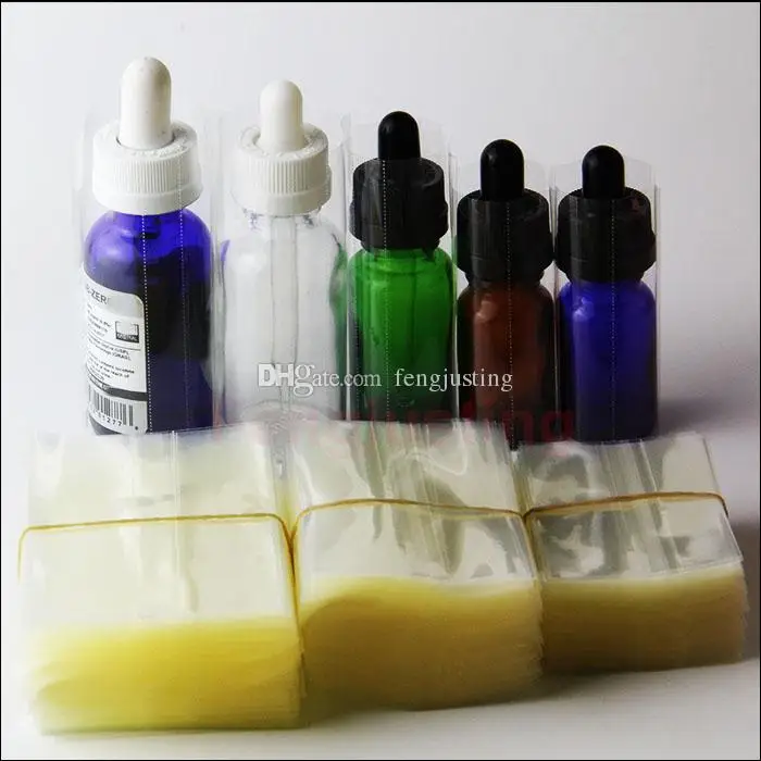 Heat pvc Shrink wrap seals for 10ml 15ml 20ml 30ml E liquid e juice