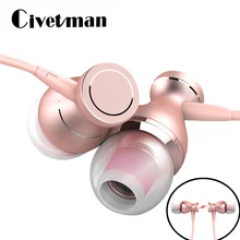 Moda Metal Kulak Içi Kulaklık Mikrofon Evrensel Kulakiçi Süper Bas Auriculares Stereo Kulaklık Cep Telefonu Için MP3 PC(China)