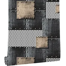 HaokHome современные обои из ПВХ с тяжелой текстурой, железные синие/черные/серебряные обои для дома, гостиной, спальни, офиса, бара, украшения стен