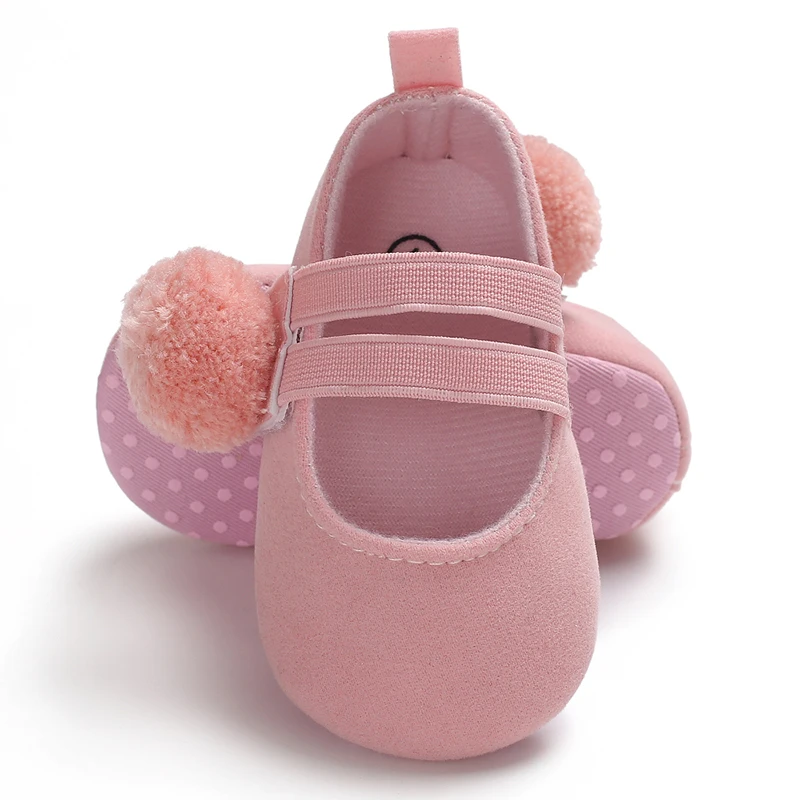 Новинка для новорожденных; для маленьких девочек волосы мяч принцессы обувь мягкая подошва Нескользящие Детские туфельки Лето Повседневное