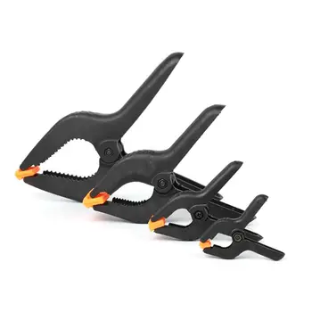 

Black Nylon Muslin/Paper Photo Backdrop Background Clamps Set, 2/3/4/6 inch with Camera Adapter Clamps