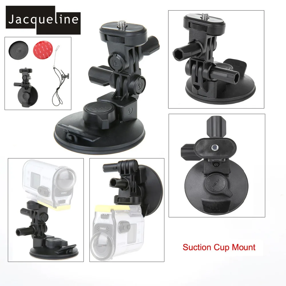 

Jacqueline for Suction Cup Mount Kit Set for Sony Action Cam AS20 AS200V AS15 FDR-X1000V W 4K AS30V HDR-AS100V HDR-AZ1 Mini