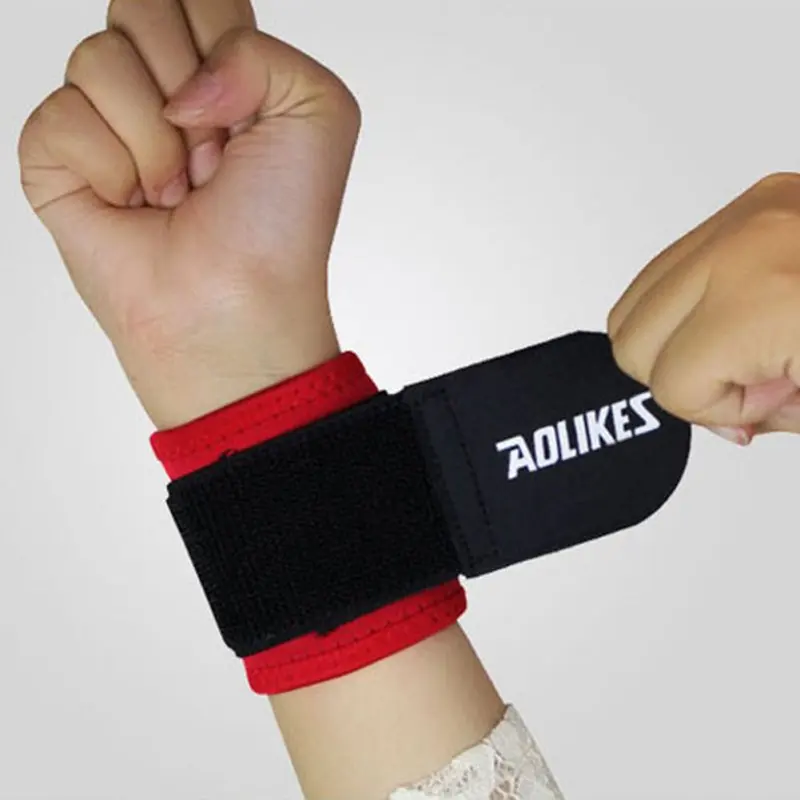 1 шт. 8x7.5 см мягкие уютные Спорт пот группы Sweatbands запястья/тренировки/Бег браслет - Цвет: Красный