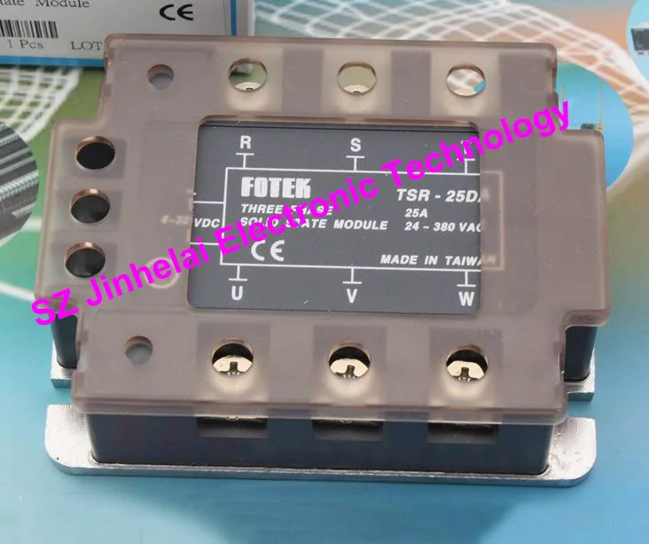 

TSR-25DA New and original FOTEK 3-phase solid state relay,3-Phase Solid state module 25A