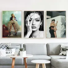 Стиль персонажа супермодель Кейт Мосс Классическая картина холст художественные принты настенные плакаты фото для гостиной студии украшение дома