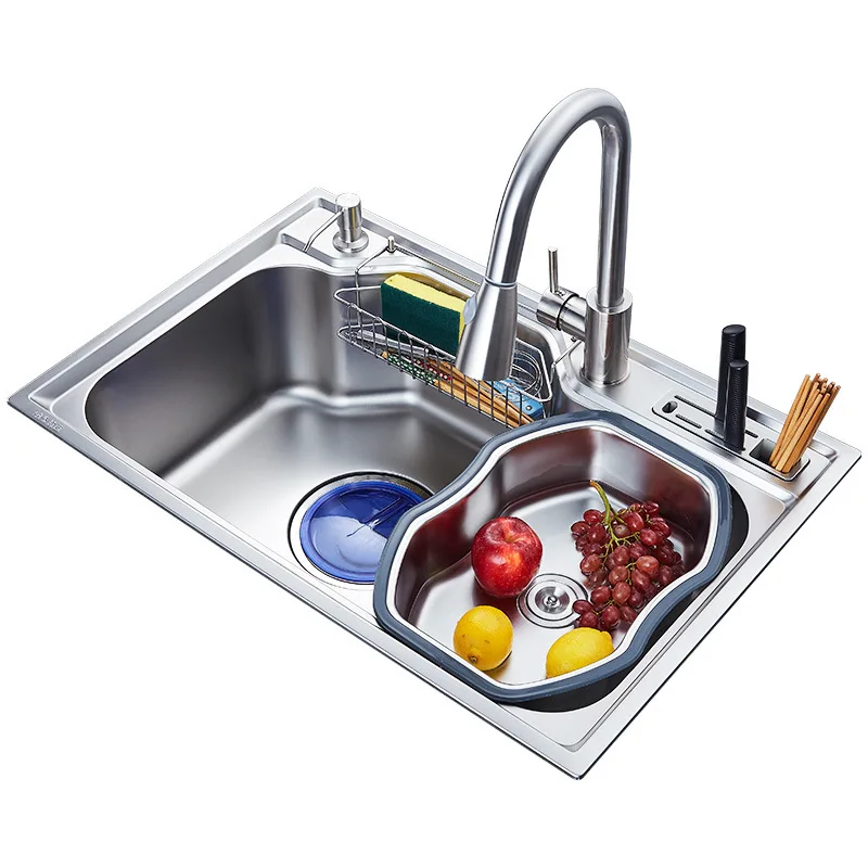 kitchen sink above counter or udermount sinks vegetable washing basin stainless steel single bowl 1.2mm thickness sinks kitchen kitchen sink above counter or udermount sinks vegetable washing basin stainless steel single bowl 1.2mm thickness sinks kitchen