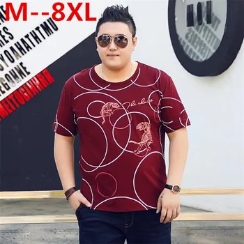 

Plus size 10XL 8XL 6XL 5XL 4X 2018 Brand Vintage Men T shirt Summer Short sleeve O-neck Letter Casual Slim T shirt Mens Tops Tee