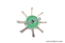 0.3mm Mounted Matt Wire Brush Green Color,Good quality + Low price Polishing Supplies Wholesale & Retail
