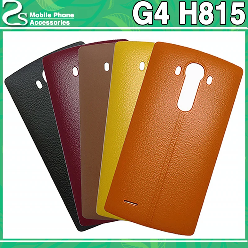 

New Real G4 Battery Cover for LG G4 H810 H815 VS999 g4 Leather Plastic Back Cover Battery Door Housing Case With NFC