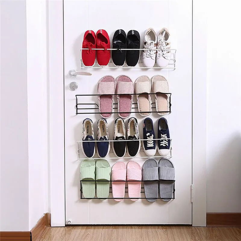 

Home Shoe Rack Shelf Storage Wall Mount Shoe Rack Slipper Shelf Storage Organizer estante de zapato 2019 #SS