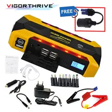 Для бензиновых автомобилей 600A аварийный запуск устройства Мощность Bank Авто Батарея Booster SOS свет Портативный ЖК-дисплей Дисплей автомобиль скачок стартер