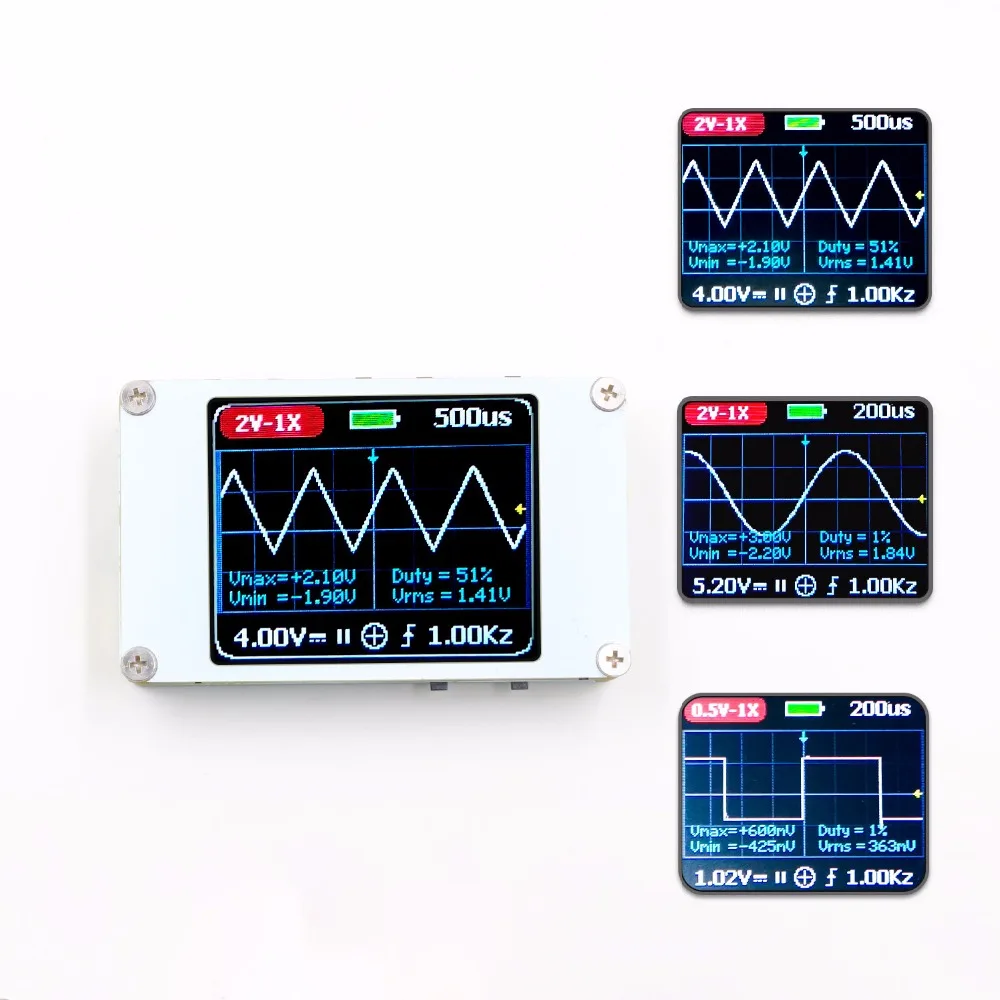 

DSO188 Handheld Mini Pocket Portable Ultra-small Digital Oscilloscope 1M Bandwidth 5M Sample Rate Digital Oscilloscope Kit