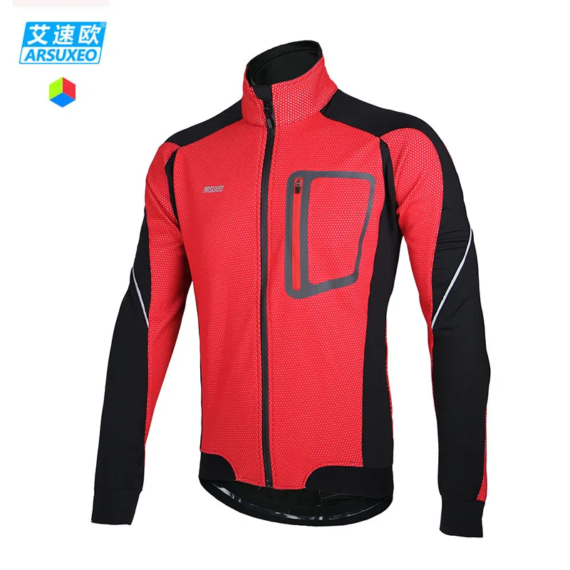 ARSUXEO 2015 Winter Warm Up Thermal Cycling Jacket Bicycle Clothing