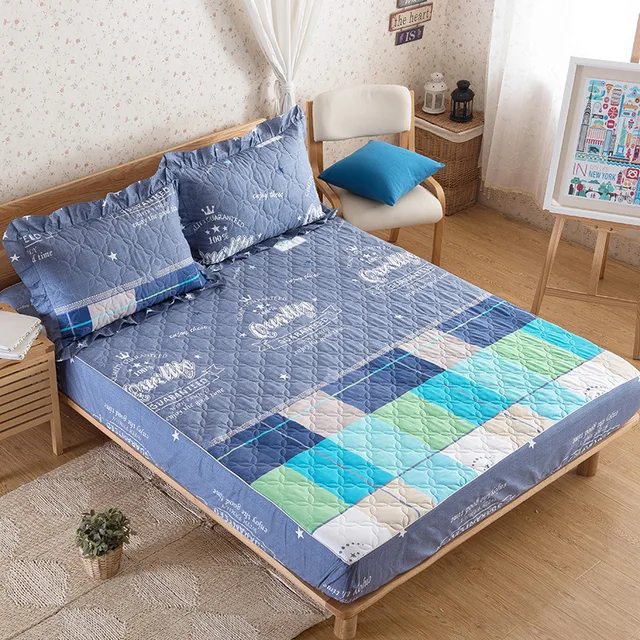 1 Piece Thick Comfortable Cotton Mattress Cover Stretch Pad For