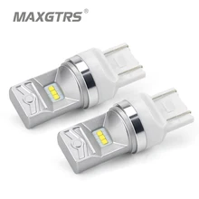 Maxgtrs T20 7443 светодио дный лампы W21/5 Вт светодио дный огни автомобиля поворотов стоп Парковка Авто Противотуманные огни светофора стоп