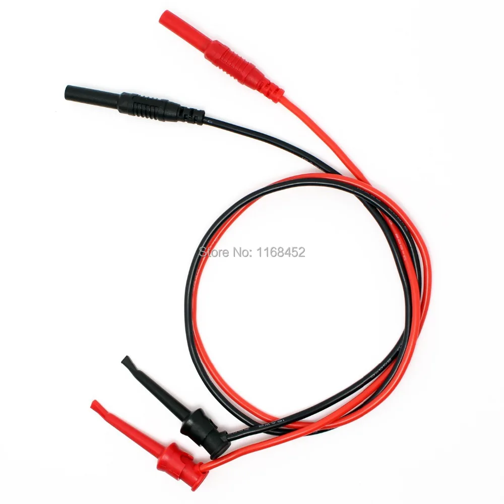 

TL665 High Quality 16AWG flexible silicone 4mm Banana socket to test hook clip test leads