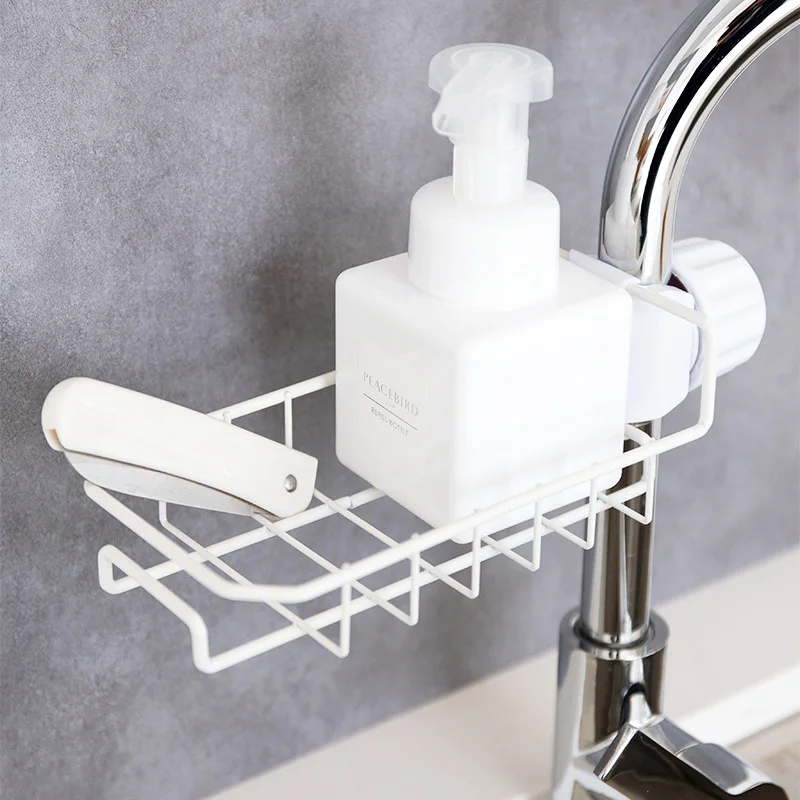 Kitchen items storage block tools Sponge scouring pad cup fruit drainer holder rack kitchenware accessories organizer