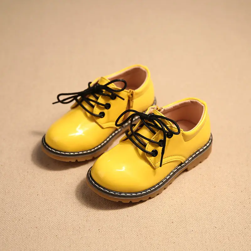 Весна пятиконечная звезда Весна и осень Очаровательный цвет ботинки с высоким берцем из дышащего материала для мальчиков и девочек, big virgin, для детей обувь для детей бренд - Цвет: Yellow