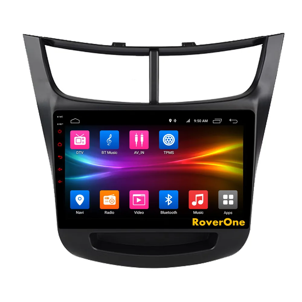 Clearance RoverOne Android 9.0 Car Multimedia Player For Chevrolet Sail 2015 2016 2017 Autoradio Bluetooth Radio Stereo GPS Navigation DSP 5