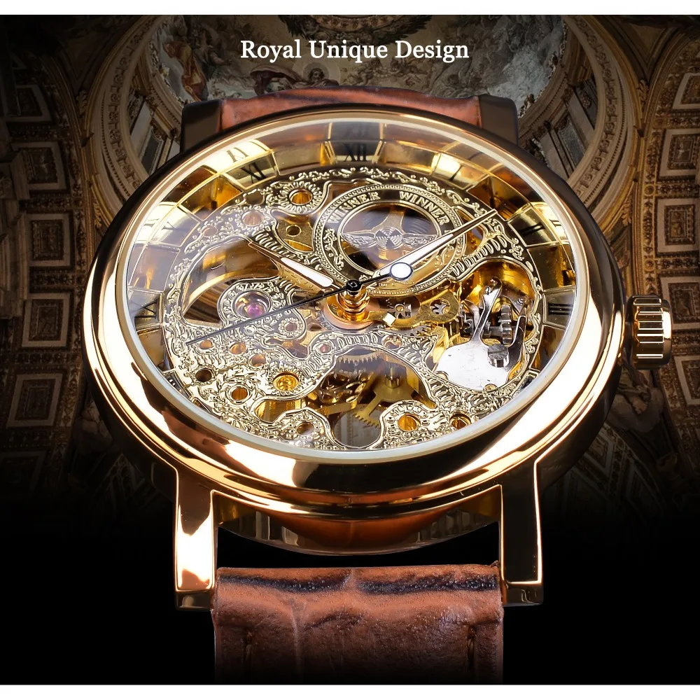 الفائز شفافة الذهبي حالة الفاخرة عارضة تصميم براون الجلود حزام للرجال ساعات الأعلى العلامة التجارية الفاخرة ساعة ميكانيكية موديل سكيلتون الفائز شفافة الذهبي حالة الفاخرة عارضة تصميم براون الجلود حزام للرجال ساعات الأعلى العلامة التجارية الفاخرة ساعة ميكانيكية موديل سكيلتون