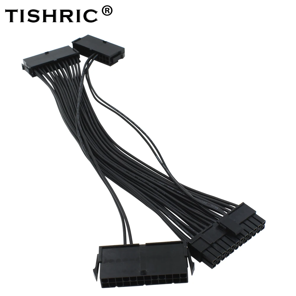 TISHRIC ADD3PSU 24Pin Molex Starter Extender ATX Dual PSU Power Supply Adapter Cable sync Synchronous For Bitcoin Mining Miner