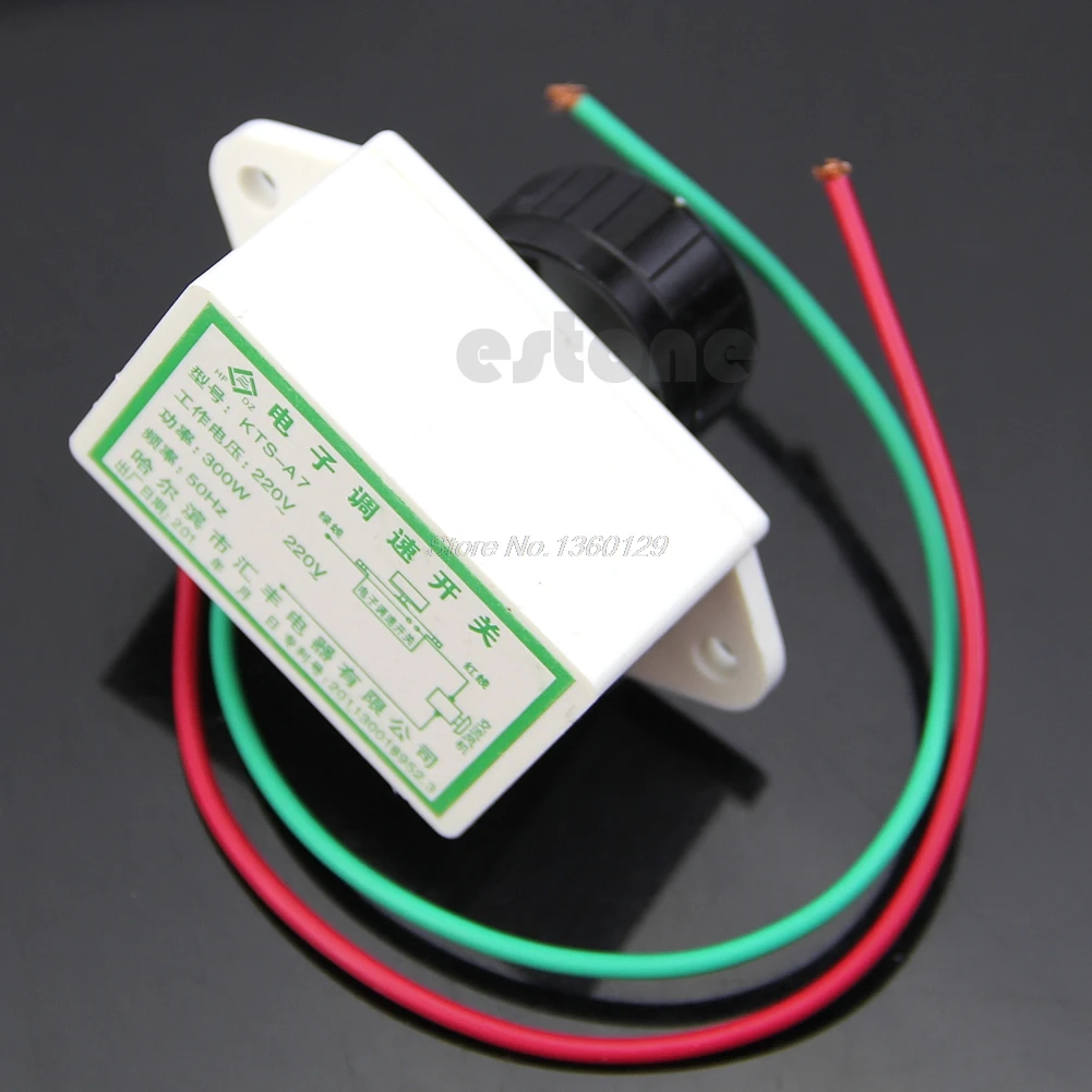 

220V 300W AC Electronic Motor Speed Control controller Switch Regulation Hot June 05 DropShip