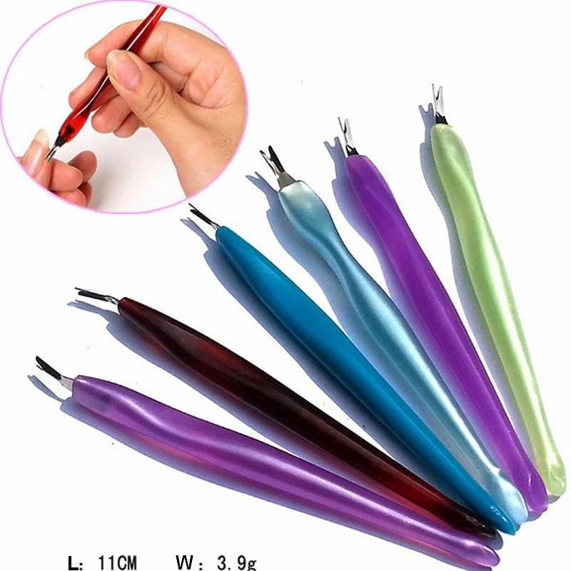 10Pcs/lot Cuticle Pusher Nail Tools Manicure Nail Art Design V type