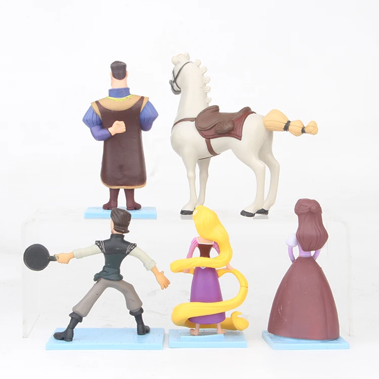 Disney Hot Movie 5 шт. 9 12 см Рапунцель Tangled Флинн Райдер Паскаль Максимус запутанная