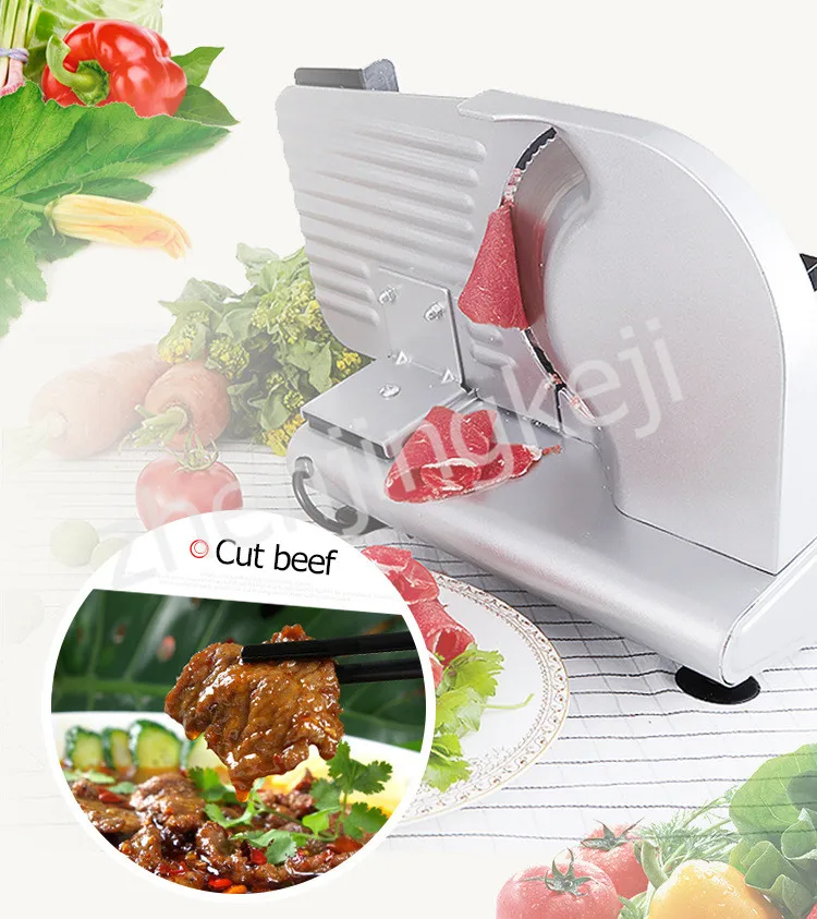 Cortador de Carne Pão de Corte Elétrico Automático Slicer Máquina Destacável Liga Aço Inoxidável Faca 200 w Espessura Ajustável 3 High Quality Eletrodomésticos