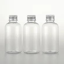 3pcs/set 75ml transparent round neck and neck bottle PET There are round plastic bottles Aluminum cover (with inner plug) BQ129 3pcs/set 75ml transparent round neck and neck bottle PET There are round plastic bottles Aluminum cover (with inner plug) BQ129