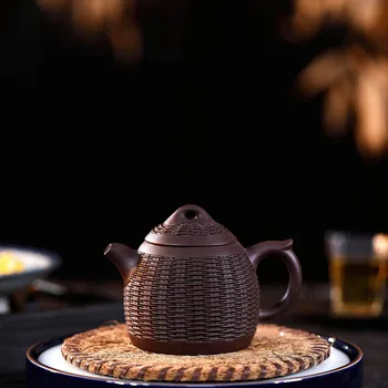 

Full Manual Raw Ore Purple Ink For Imprinting Of Seals Bamboo Weaving Qin Power Pot Kungfu Online Teapot Tea Set Suit Gift