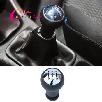 

5 Speed ABS Chrome Manual Gear Shift Knob Sports Lever Hand Ball For Peugeot 106 206 306 406 107 207 307 407 Car Parts