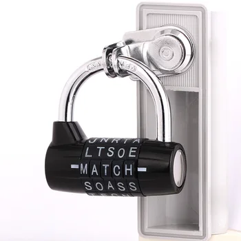 

Gym Locker Lock,Kingo 5 Letter Code Combination Lock Password Sturdy Security Padlock Blue Silver Black Suitcase Bicycle Locks