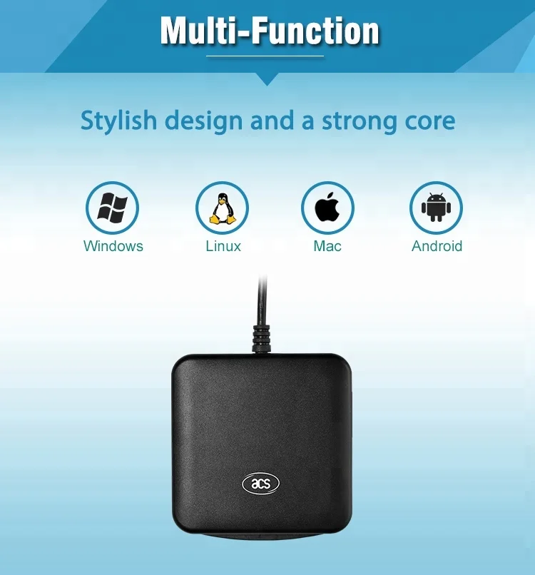 USB ISO7816 IC чиповая смарт-карта считыватель emv писатель с Muti-операционная система ACR39U