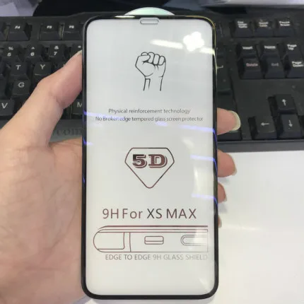 Закаленное стекло 5D для iPhone X XS MAX XR XsMax 8 7 6 6S Plus, ультратонкое тонкое прозрачное закаленное стекло